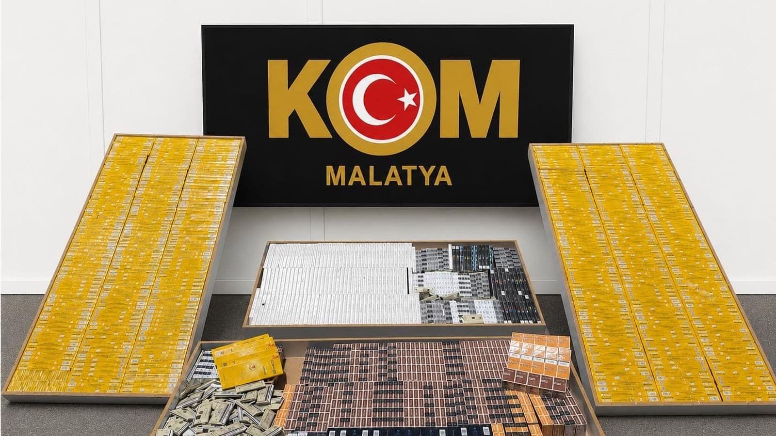 Malatya’da Kaçak Sigara Operasyonu: 7 Bin 330 Paket Ele Geçirildi