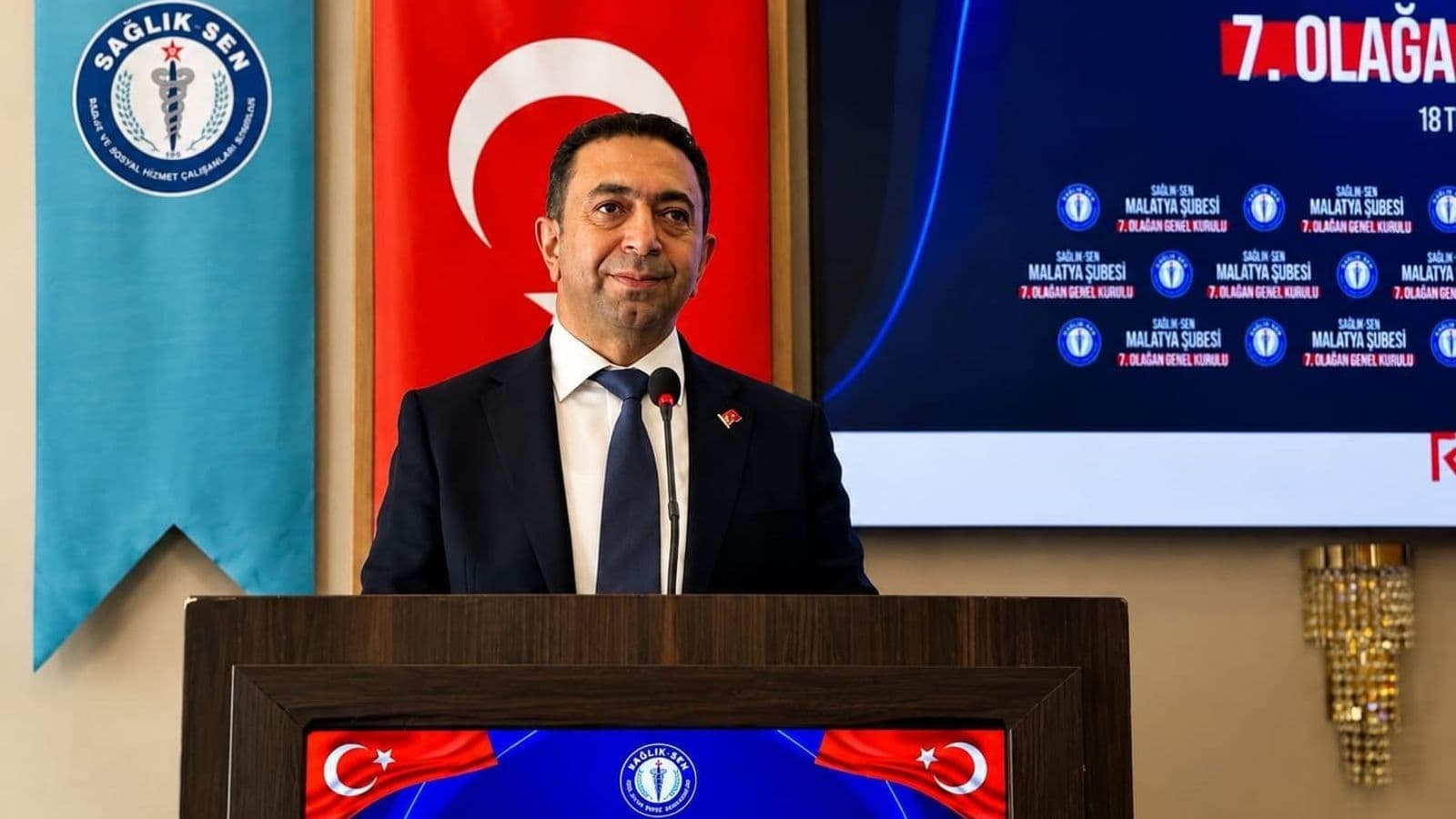 Sağlık-Sen Malatya’da Hasan Ulutaş Güven Tazeledi