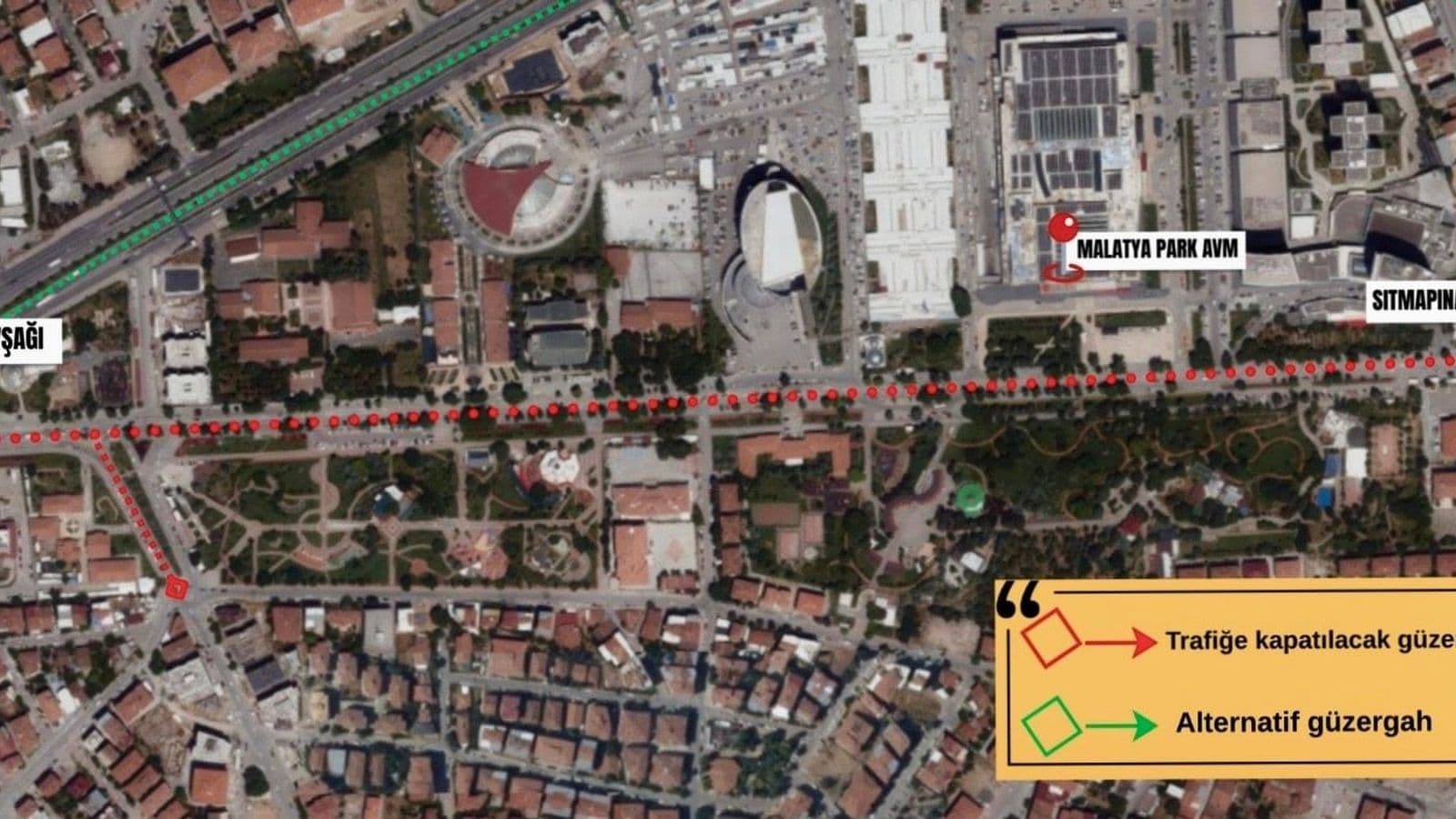 İnönü Caddesi İki Gün Trafiğe Kapatılacak