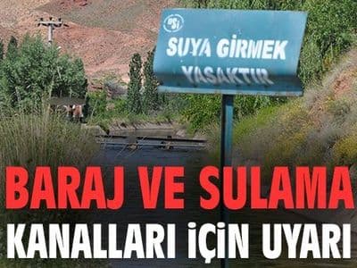 Malatya'da Boğulma Vakalarına karşı Sert Tedbir: 15 Yaş Üstüne Doğrudan Ceza!
